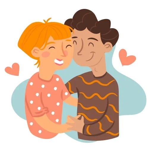 belat, sepasang ilustrasi, psikolog atipikal, pola suami dan istri yang bahagia, ilustrasi vektor orang memeluk