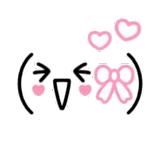 oaries à fourrure de kaumoji, smiley japonais, kaomogi kiss, motif de chat kaumoji, expression japonaise bao kao moji chat