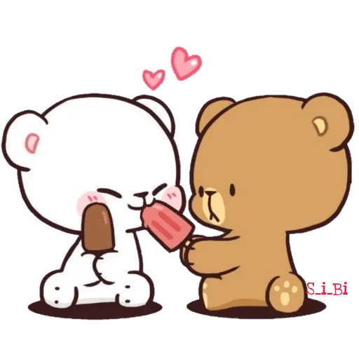 cute bear, милые рисунки, milk mocha bear, мишки милые любовь, милые рисунки любовь