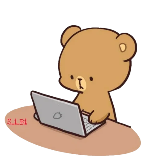 notebook, ours mignon, un joli motif, les animaux sont mignons, l'ours est mignon