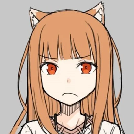 holo, аниме холо, волчица пряности, holo spice and wolf, аниме волчица пряности