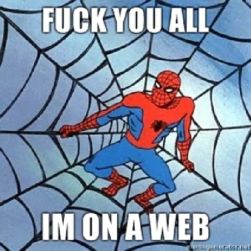 uomo ragno, man spider mem, meme di ragno uomo, meme due ragni di persone, spiderman man spider