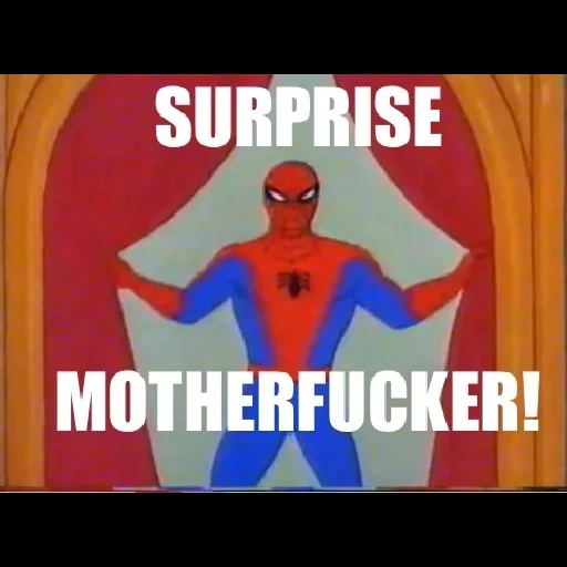 anime, spiderman, memetische spinne, spider-man hammer meme, 2 spider-man meme original