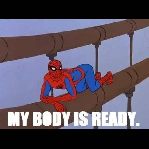 hombre araña, spiderman mem, man spider mem, la araña del hombre es la última, spider-man animated series 1994 meme