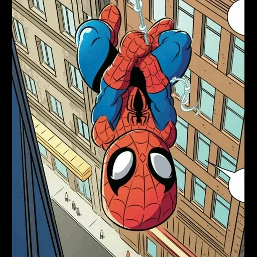 комиксы, человек-паук, человек паук 1995, чиби герои марвел человек паук