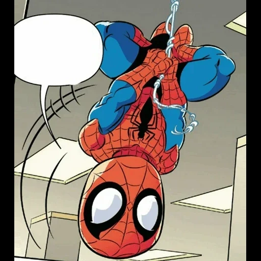 комиксы, человек-паук, комиксы фэнтези, человек паук комикс, чиби герои марвел человек паук