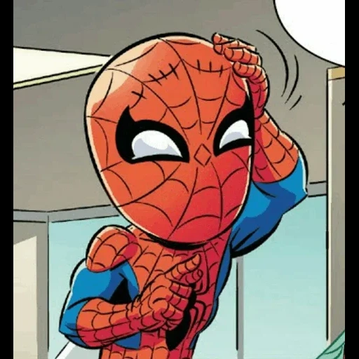 cartoon, spider-man, mini spider-man, spider-man comics, spider-man comics 001