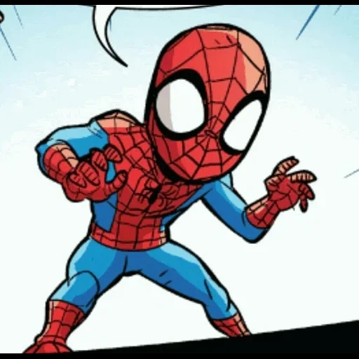 marvel, spider-man, mini spider-man, caricatura de spider-man, spider-man ven duende