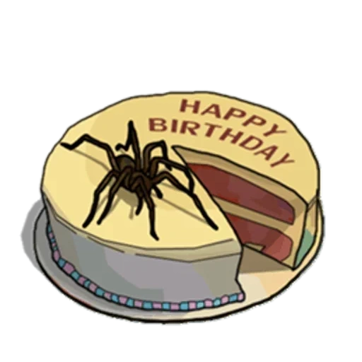gâteau, insectes, gâteau aux araignées, gâteau d'halloween, araignée de gâteau pour enfants