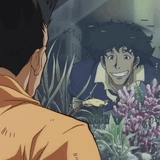 cowboy bibopp, cowboy bebop spike, anime cowboy bibop, anime cowboy bibop samurai, aesthetic animation 90 cowboy bebop