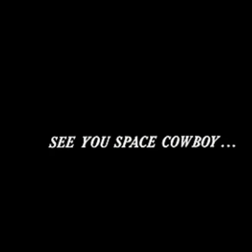 see u space cowboy, see you space cowboy, sehen sie sich space cowboy tapete, sehen sie ihr weltraum-cowboy-tattoo, see you space cowboy patch