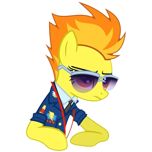spitfire, lightning spectacle, fire-breathing mlp, fire-breathing pony