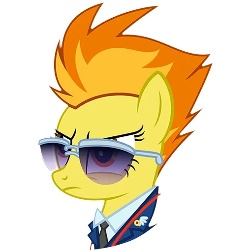 spitfire mlp, pony de fuego, spitfire mlp college lightning mirror