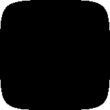 silhouette, black square, black svg square, black square background, round square