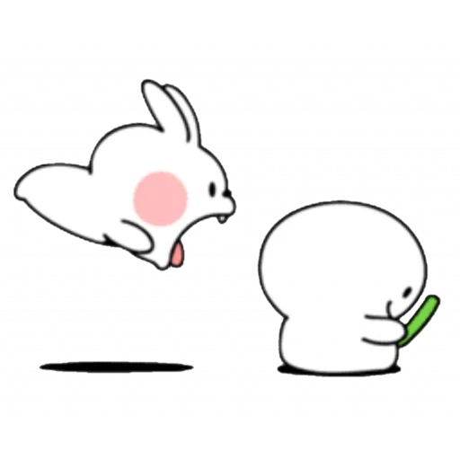 lapin, lapins pu, dessins kawaii, beaux croquis de lapins, lapins mignons