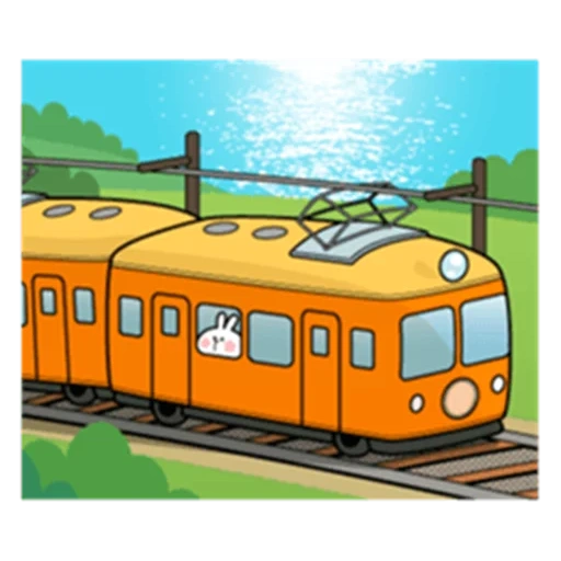 tramway pour enfants, modèle de tramway, tram de dessin animé, puzzle tramway pour enfants, étape puzzle 12 canard électrique mini-maxi 86005
