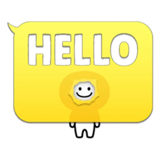 hello, логотип, hello иконка, hello желтое, hello yellow