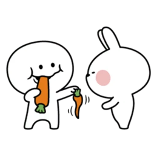 stickers rabbit steam, stickers rabbit snuppi, spoiled rabbit and smile person, system rabbits love, spoiled rabbit and smile