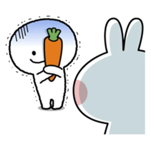 stickers rabbit pair, stickers rabbit snuppi, funny stickers rabbit, systems rabbit, spoiled rabbit stickers
