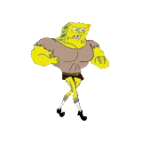 sponge bob hulk, sponge muscolosa bob, sandy koke spange bob, sponge bob square pants, sponge bob square pitch