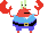 mr krabs, sig krabs, mr crabs pirate, mr crabs pixel, sponge bob mr crabs