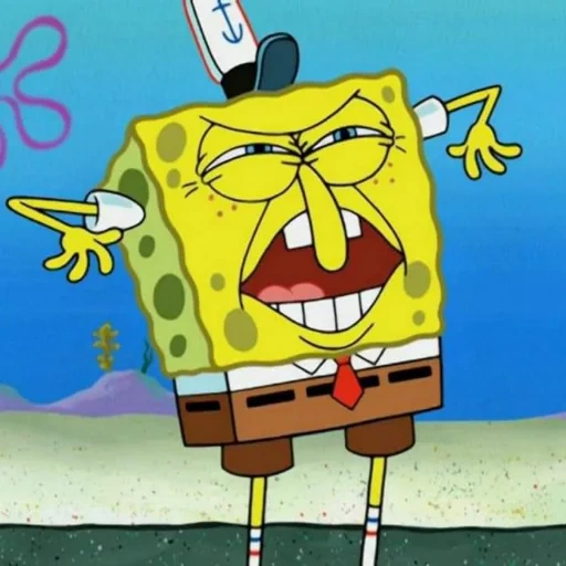 spons bob flex, sponge bob adalah orang bodoh, spons bob flexis, sponge bob yang tidak puas, spongebob squarepants