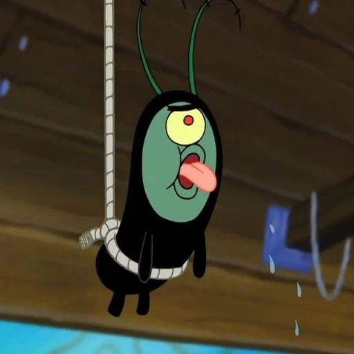 plancton, plancton drôle, bob éponge du plancton, plancton avec deux yeux, bob l'éponge carré