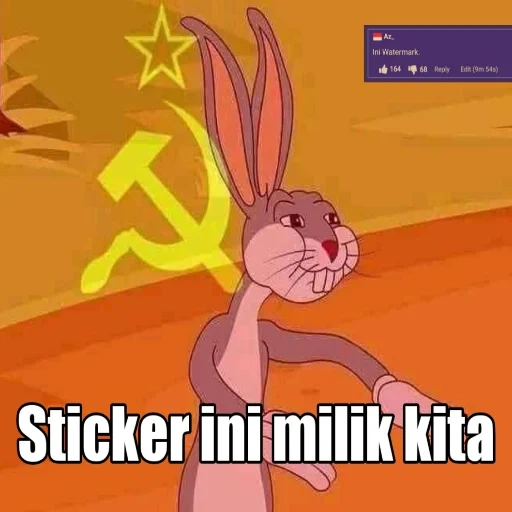 bugs bunny, bolsas banny meme, banny de liebres, bolsas banny memes, bolsas comunistas banny