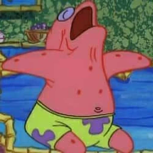 patrick starr, patrick schläft, patrick spanch, spongebob meme, patrick spongebob