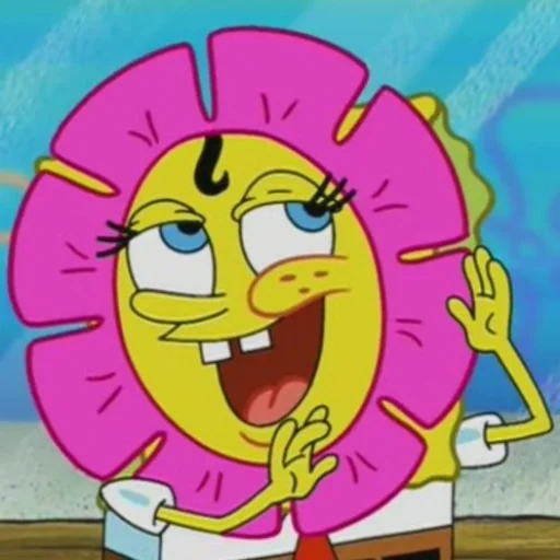 memic sponge bob, gifs schwamm bob, schwammbohnenblume, schwamm bob flower, spongebob schwammkopf