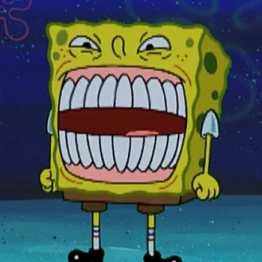 bob sponge, spongebob meme, evil spongebob, scream spongebob, spongebob square pants