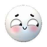 emoji, white smiling face, smiling face, animation