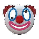 clown, clown pulito, sorrido di clown, emoji clown, clown sorridente