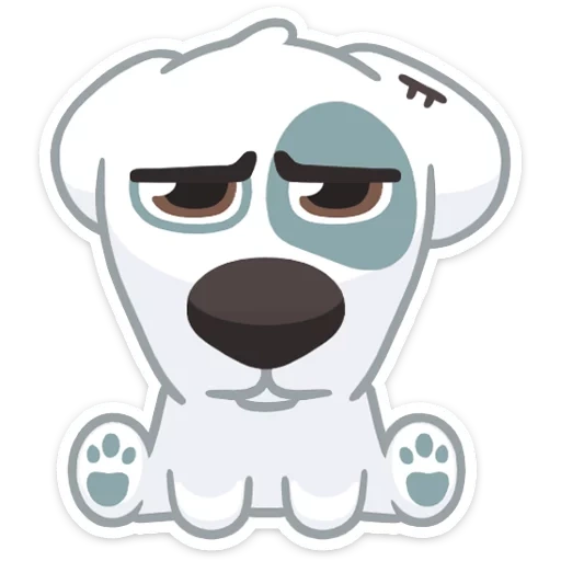 stiker spotti, stiker untuk telegram, stiker telegram spotti, sticker anjing, stiker vk dog with hidung