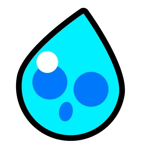 gotas, uma gota de água, ícone de gota de água, ícone de gota de água, emblema de gota de pokemon