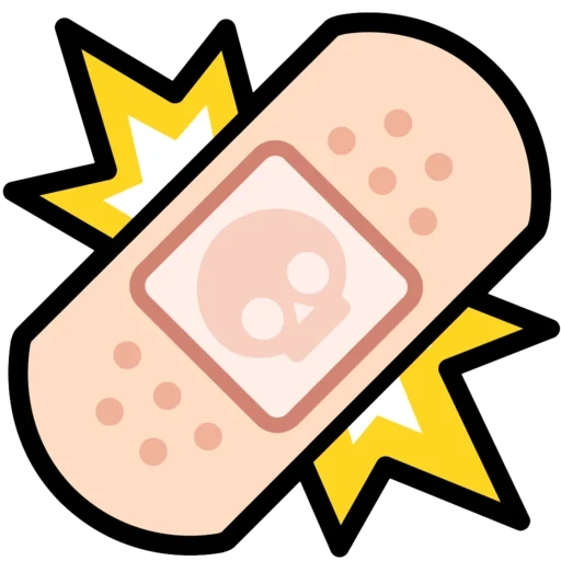 pflaster, brawl stars, icon design, patchmuster niedlich