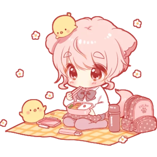 chibi, chibiki, chibi fofo, chibiki fofo, anime ninguém kun chibi