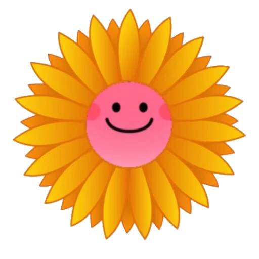 frühling, emoji, sonnenblumenvektor, sonnenblumenclipart, sonnenblumenblumenvektor