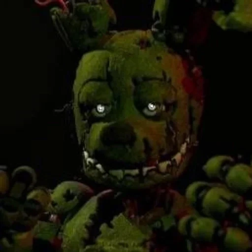 five nights at freddy's, спрингтрап фантом фредди, five nights at freddy's 3, фнаф спрингтрап без маски, спрингтрап five nights at freddy's 9