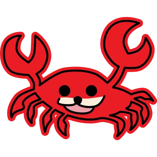 die krabbe, snibeti snab, die gefleckte krabbe, cartoon crab