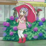 kobayashi, kanna kamui, kobayashi cannes, anime kobayashi danse, anime kobayashi cannes pluie pluie