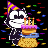selamat ya, ulang tahun, semoga harimu menyenangkan, kartu ulang tahun yang keren, selamat ulang tahun animasi keren