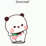 kawai, attelle, panda mignon, dessin de kawai, brownie kawai panda