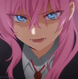 animação, clipe de anime, animação superior, sen milden, garota de anime cabelo rosa