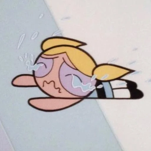 аниме, крутые девчонки, bubbles powerpuff girl, powerpuff girls aesthetic, powerpuff girls bubbles sad