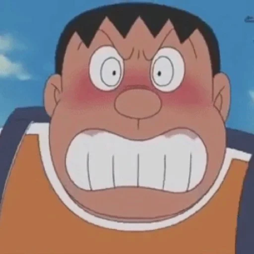 аниме, doraemon, suneo angry doraemon, такеши гауда doraemon, takeshi gian gouda 1979