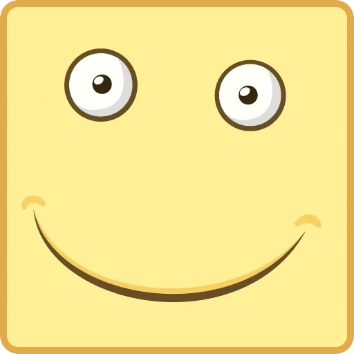 sorrisos, grandes emoticons, emoticons simples, rosto de emoticon cinza, emoticon quadrado