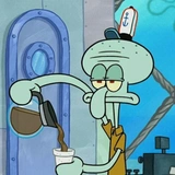 Squidward - @Stickerabad