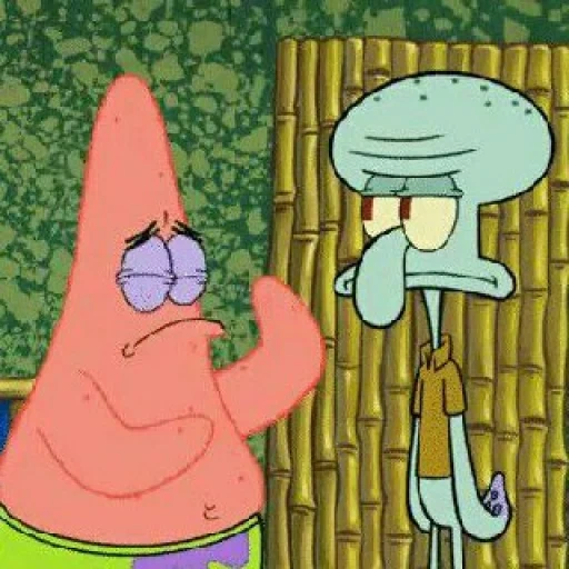 patrick bob l'éponge, bob l'éponge de squidward, pantalon carré bob l'éponge, la protection de squidward par bob l'éponge, bob l'éponge pantalon carré scwidward