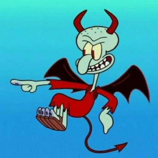 satan, squillim fenson, the series about skvidward, 2.4 squillim fenson, sponge bob square pants